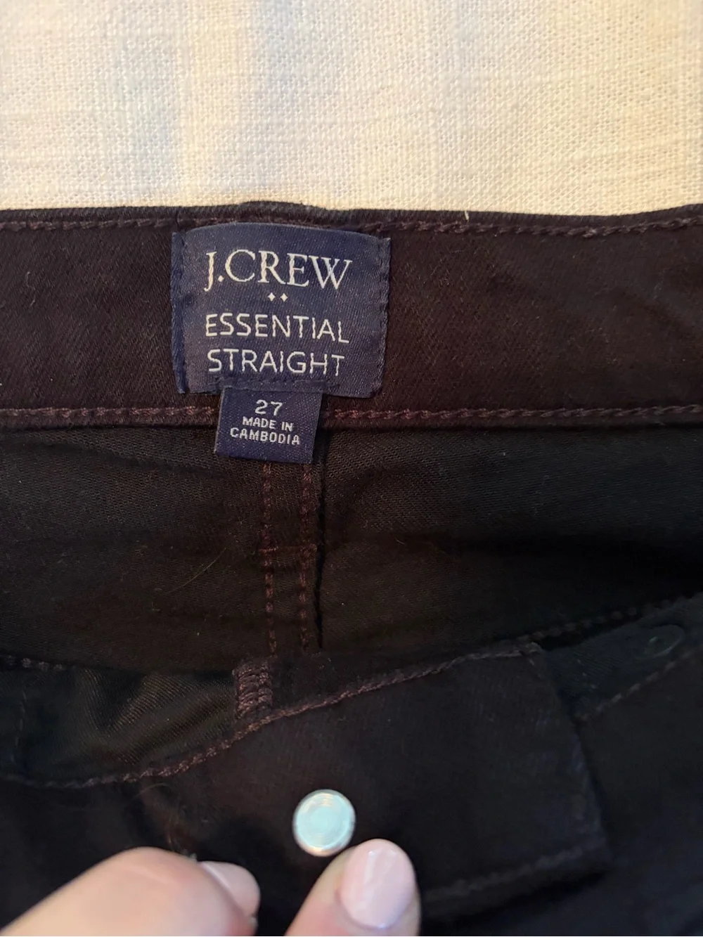 J. Crew black skinny jeans women’s size 27